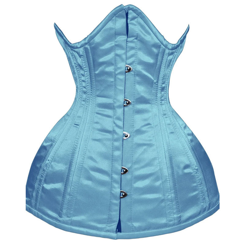 Beautiful Satin Steel Boned Underbust Lacing corset Size XS-6XL