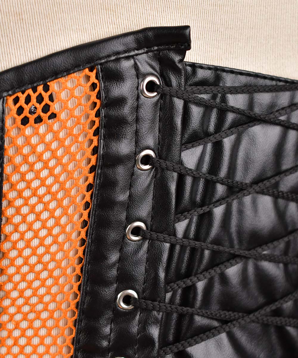 Medieval Sheer Steel-Boned Lace-Up Corset