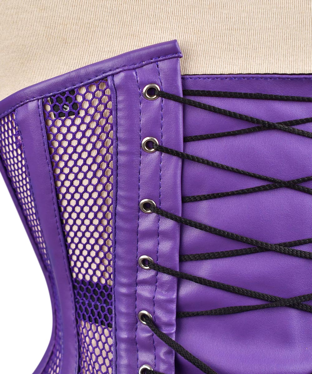 Medieval Sheer Steel-Boned Lace-Up Corset
