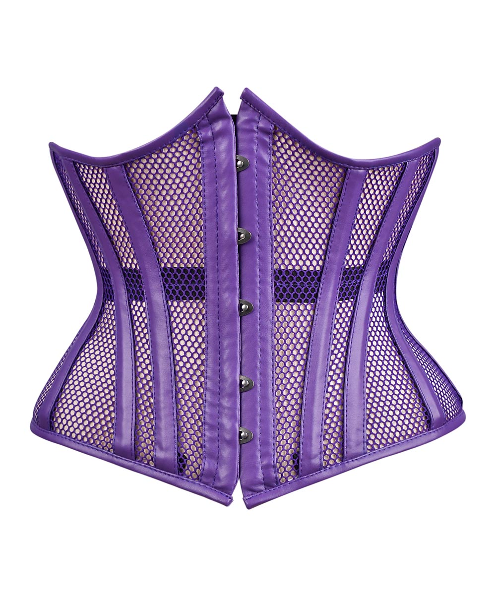 Medieval Sheer Steel-Boned Lace-Up Corset