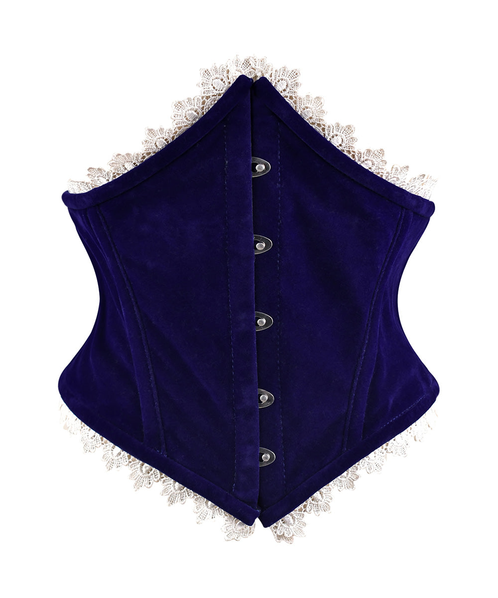 Steel Boned Womens Velvet Corset – Waist Cincher