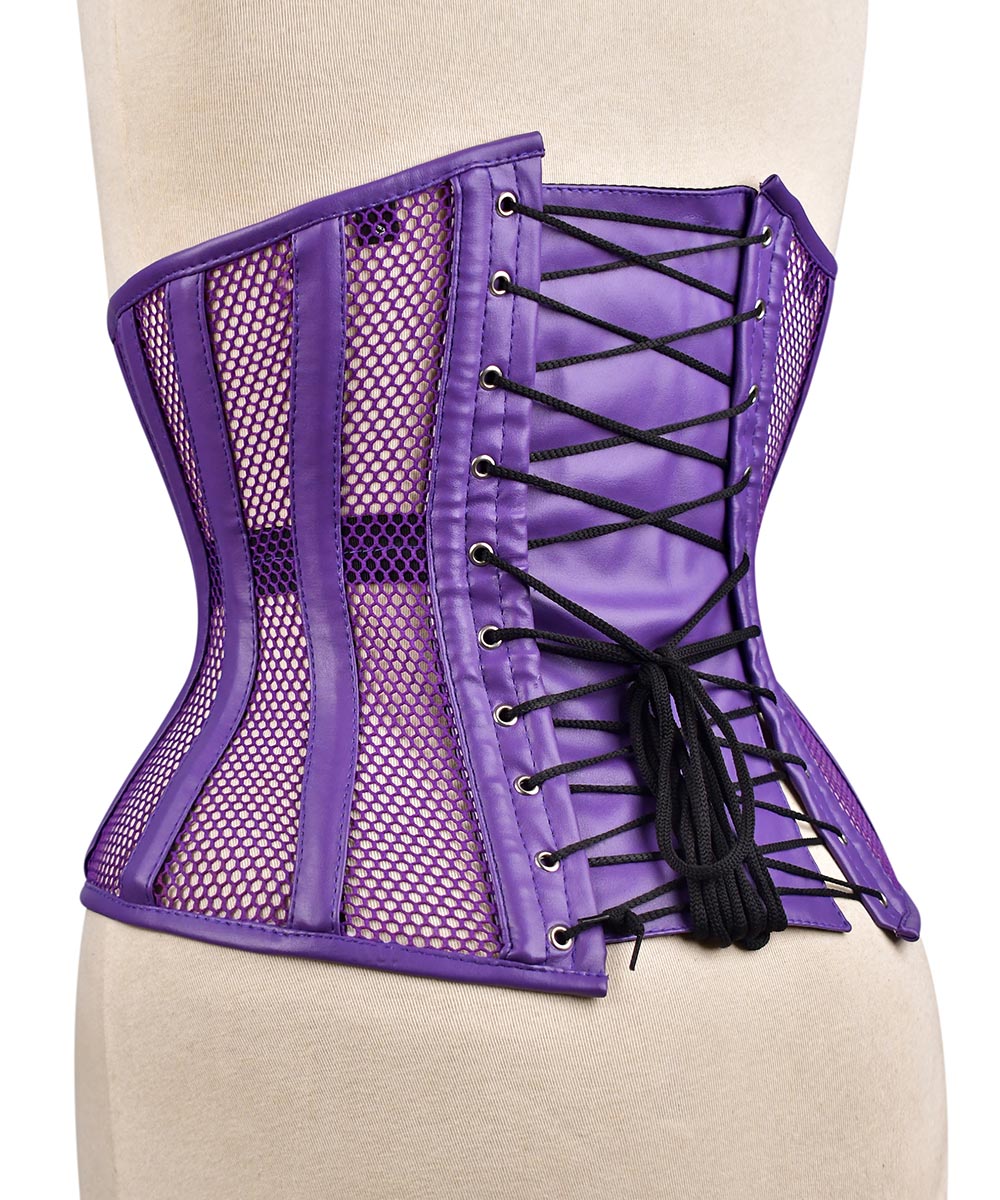 Medieval Sheer Steel-Boned Lace-Up Corset