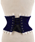 Steel Boned Womens Velvet Corset – Waist Cincher