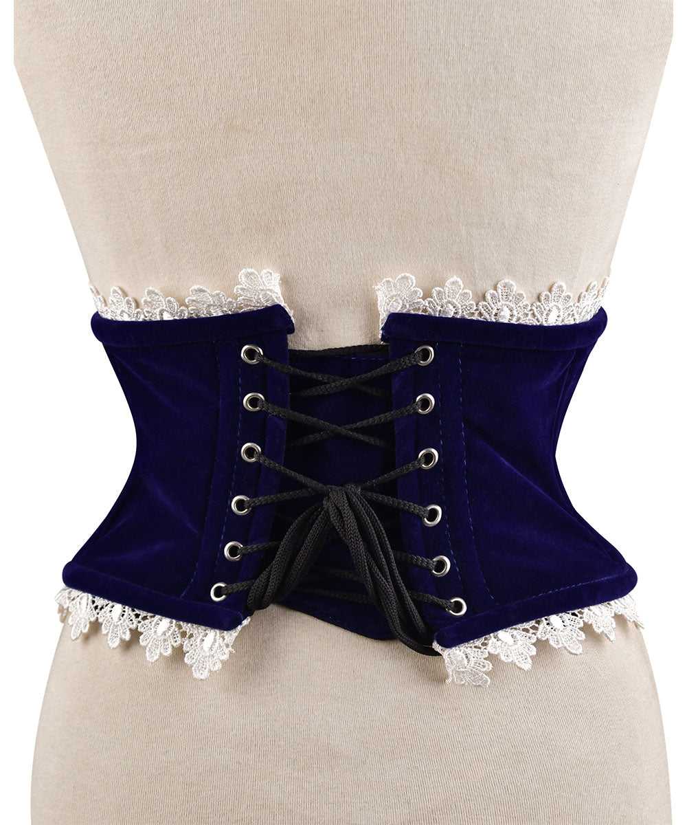 Steel Boned Womens Velvet Corset – Waist Cincher