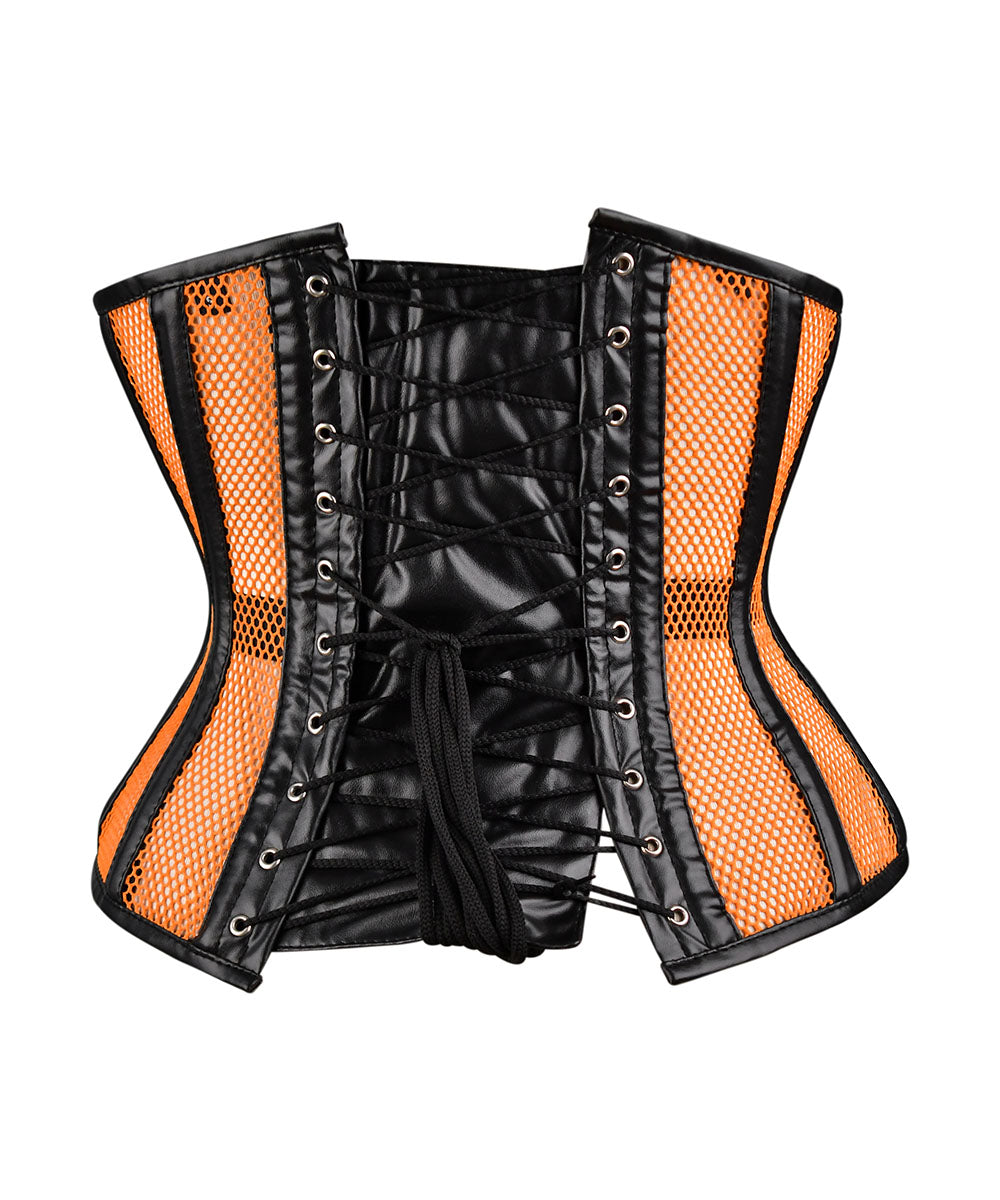 Medieval Sheer Steel-Boned Lace-Up Corset