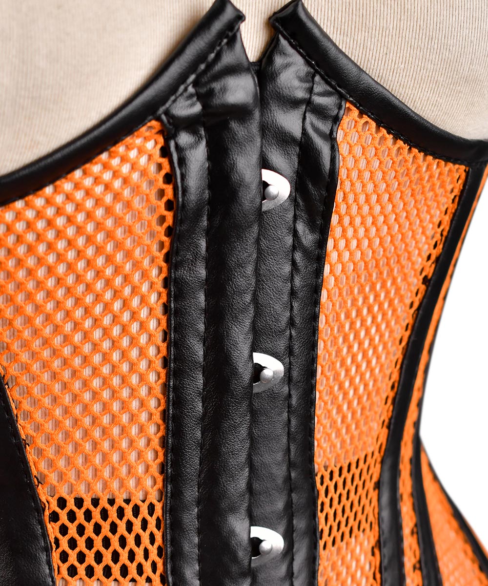 Medieval Sheer Steel-Boned Lace-Up Corset