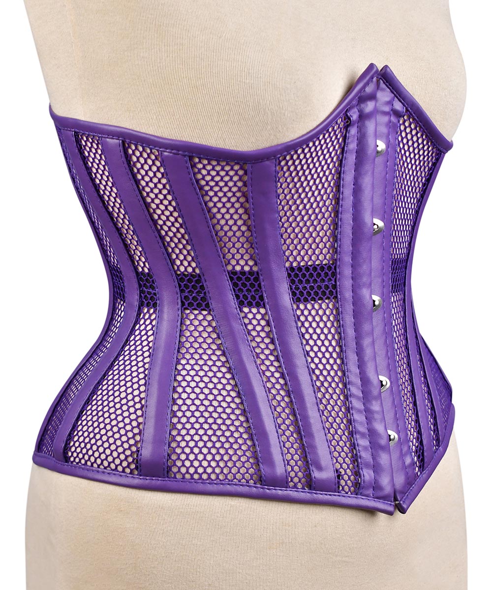 Medieval Sheer Steel-Boned Lace-Up Corset