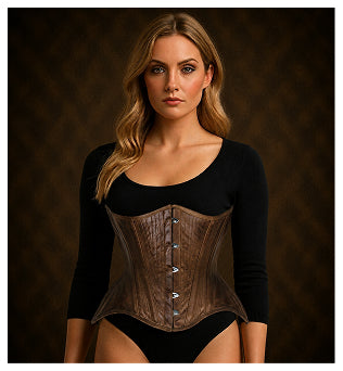 Steampunk Steel Boned Underbust corset