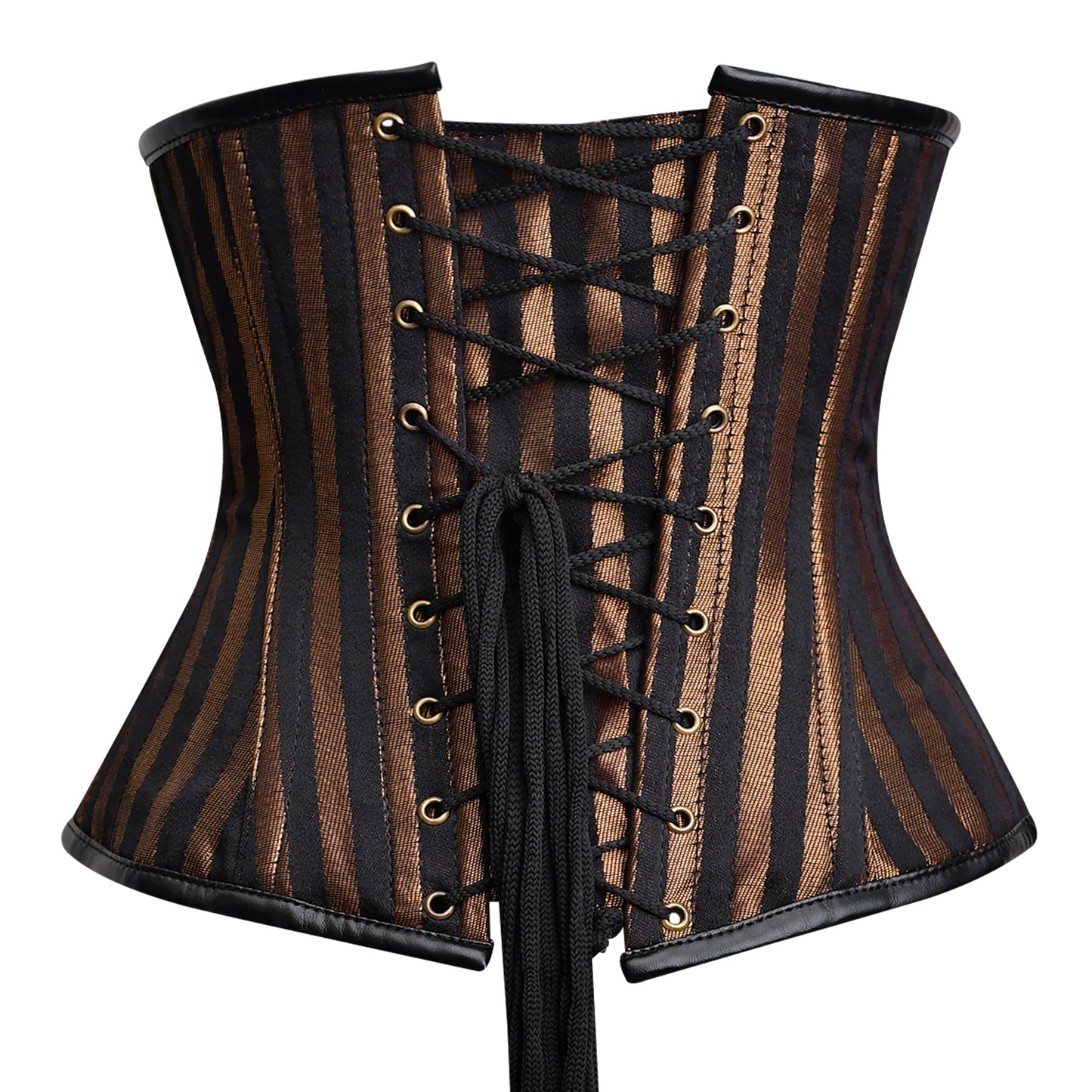 Brown Brocade Lacemade Under bust