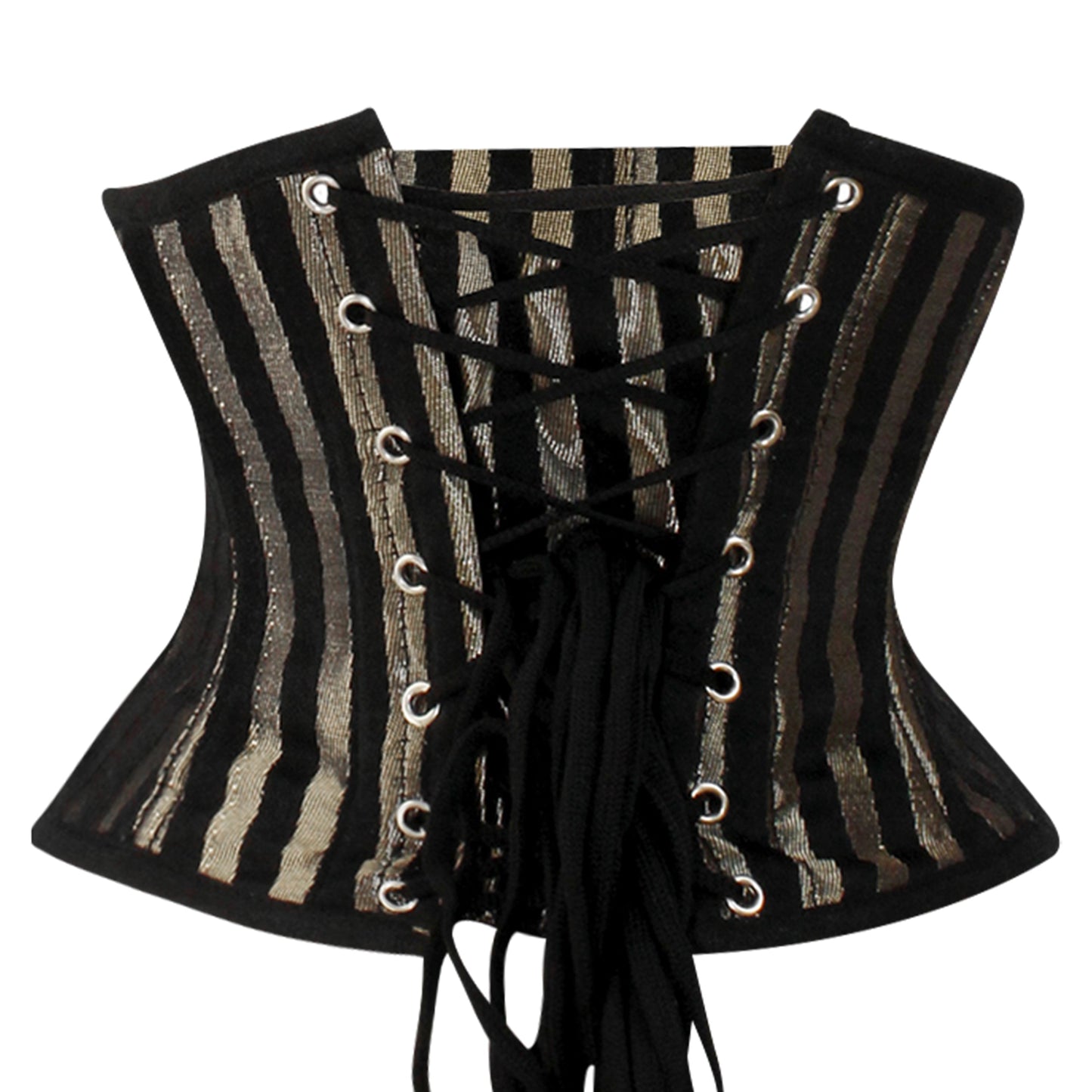 Gold Lined Brocade Mini Cincher corset - Waist Trainer Short torso