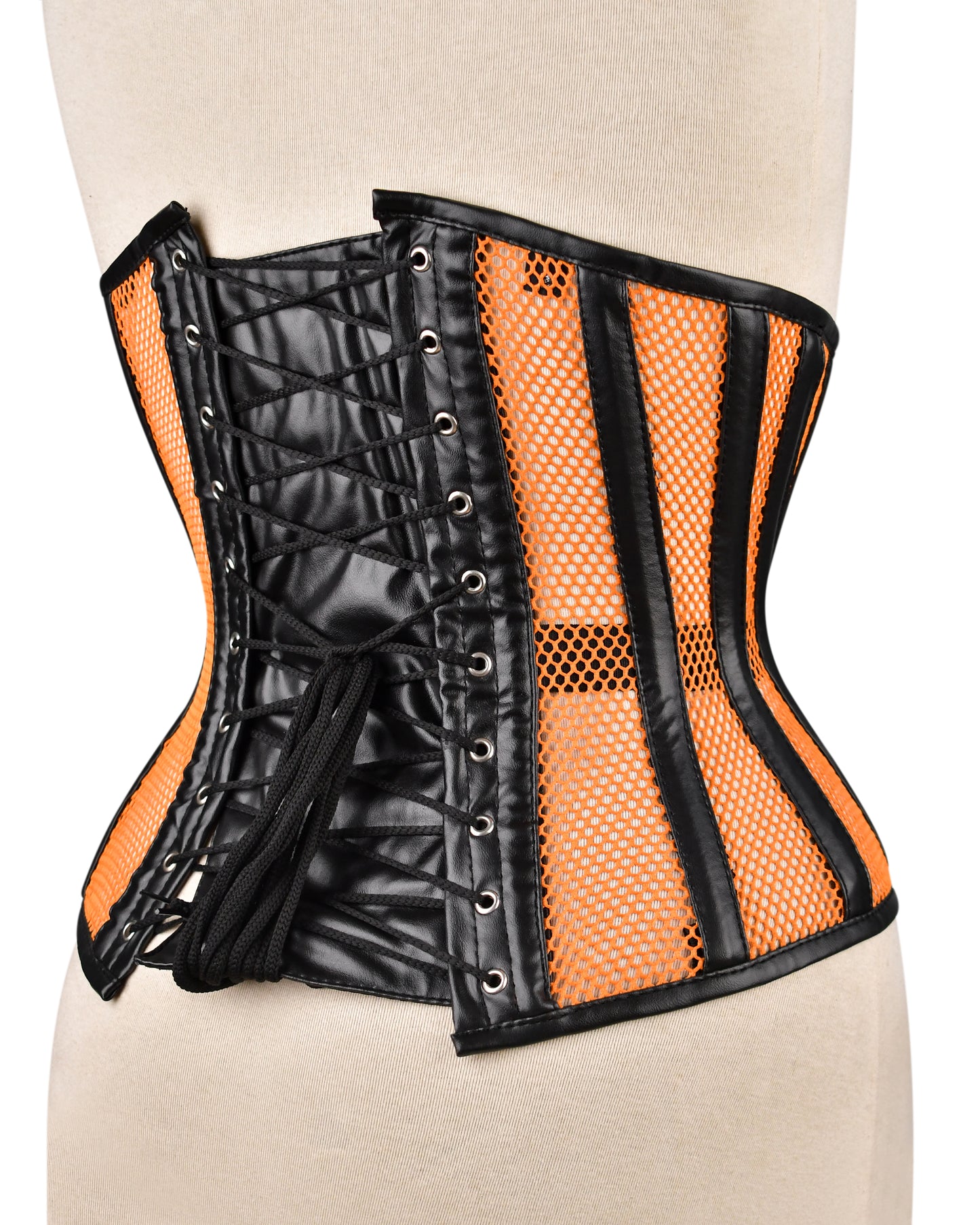 Medieval Sheer Steel-Boned Lace-Up Corset