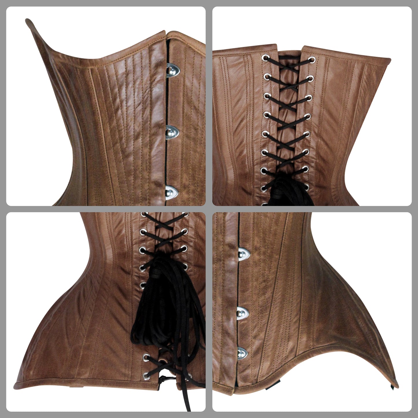 Steampunk Steel Boned Underbust corset