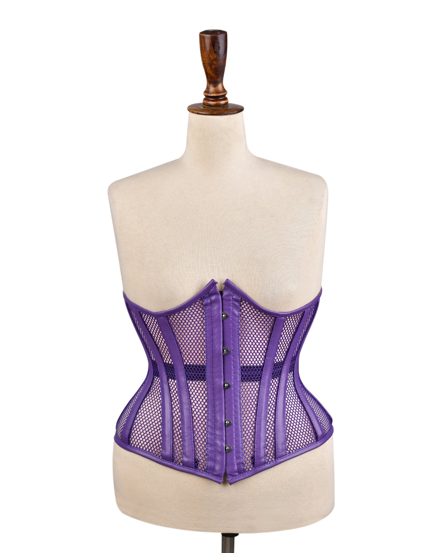 Medieval Sheer Steel-Boned Lace-Up Corset
