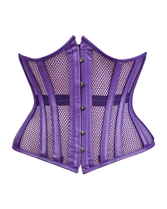 Medieval Sheer Steel-Boned Lace-Up Corset