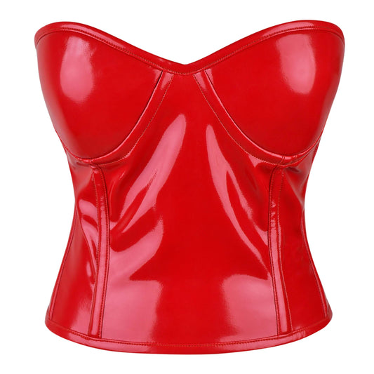 Red Patent Leather Corset