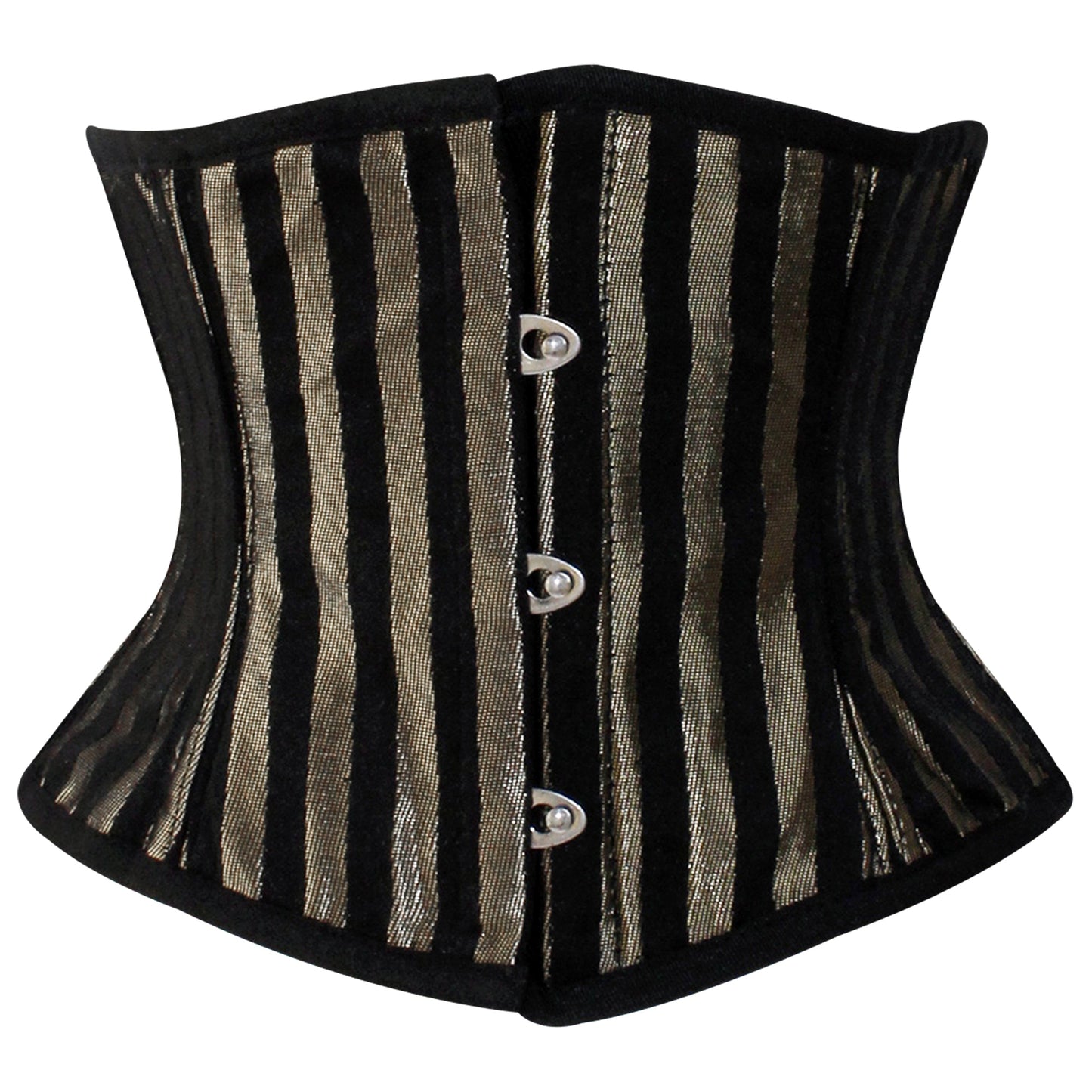 Gold Lined Brocade Mini Cincher corset - Waist Trainer Short torso
