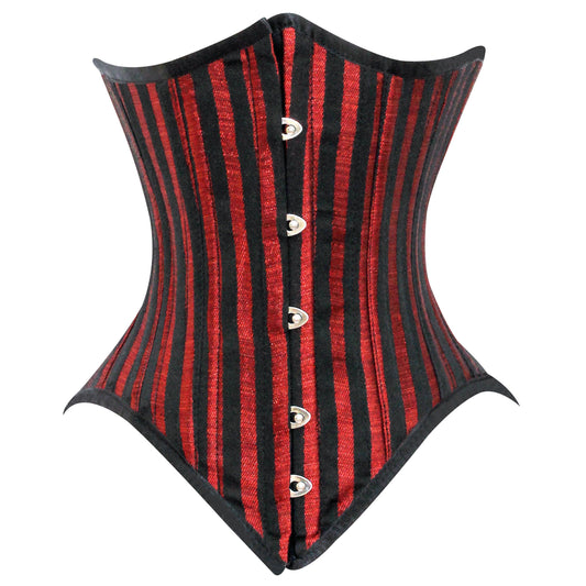 Brocade Lined Under bust Steel Boned Corset