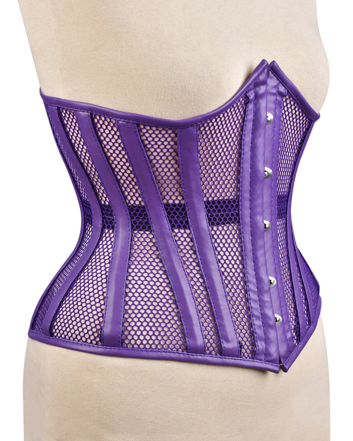 Medieval Sheer Steel-Boned Lace-Up Corset