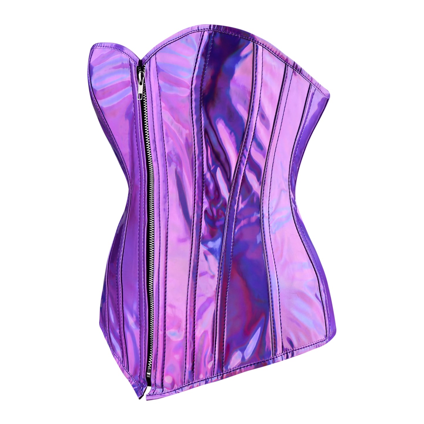Nebula Amethyst Overbust Corset (Iridescent Violet)
