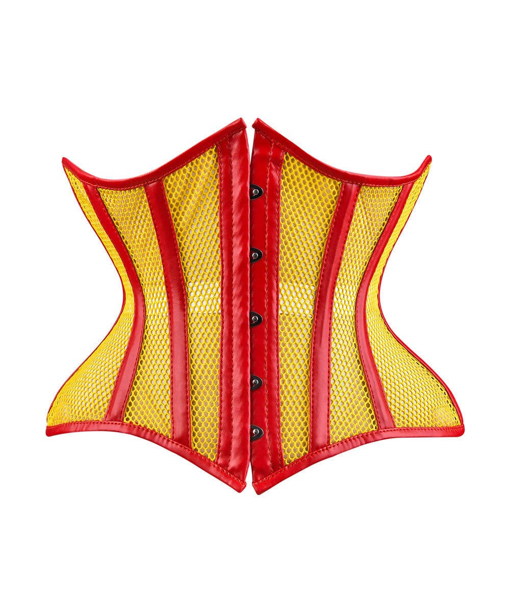 Medieval Sheer Steel-Boned Lace-Up Corset