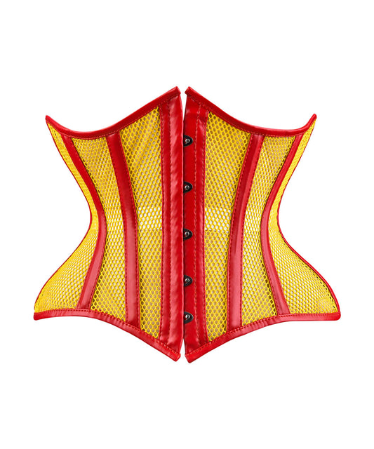 Medieval Sheer Steel-Boned Lace-Up Corset