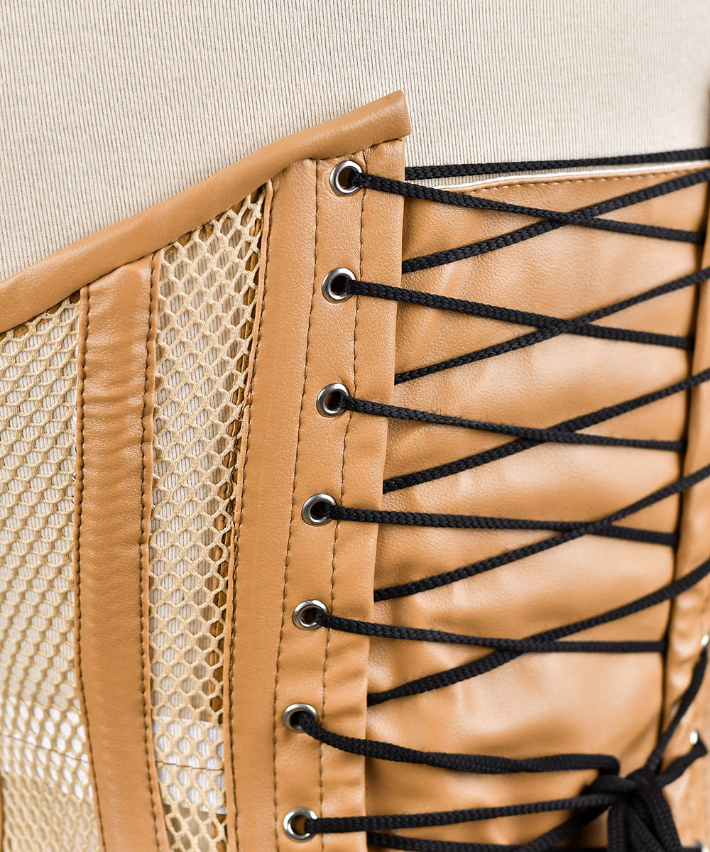 Womens  Medieval Overbust Corset –  Laced Up Design