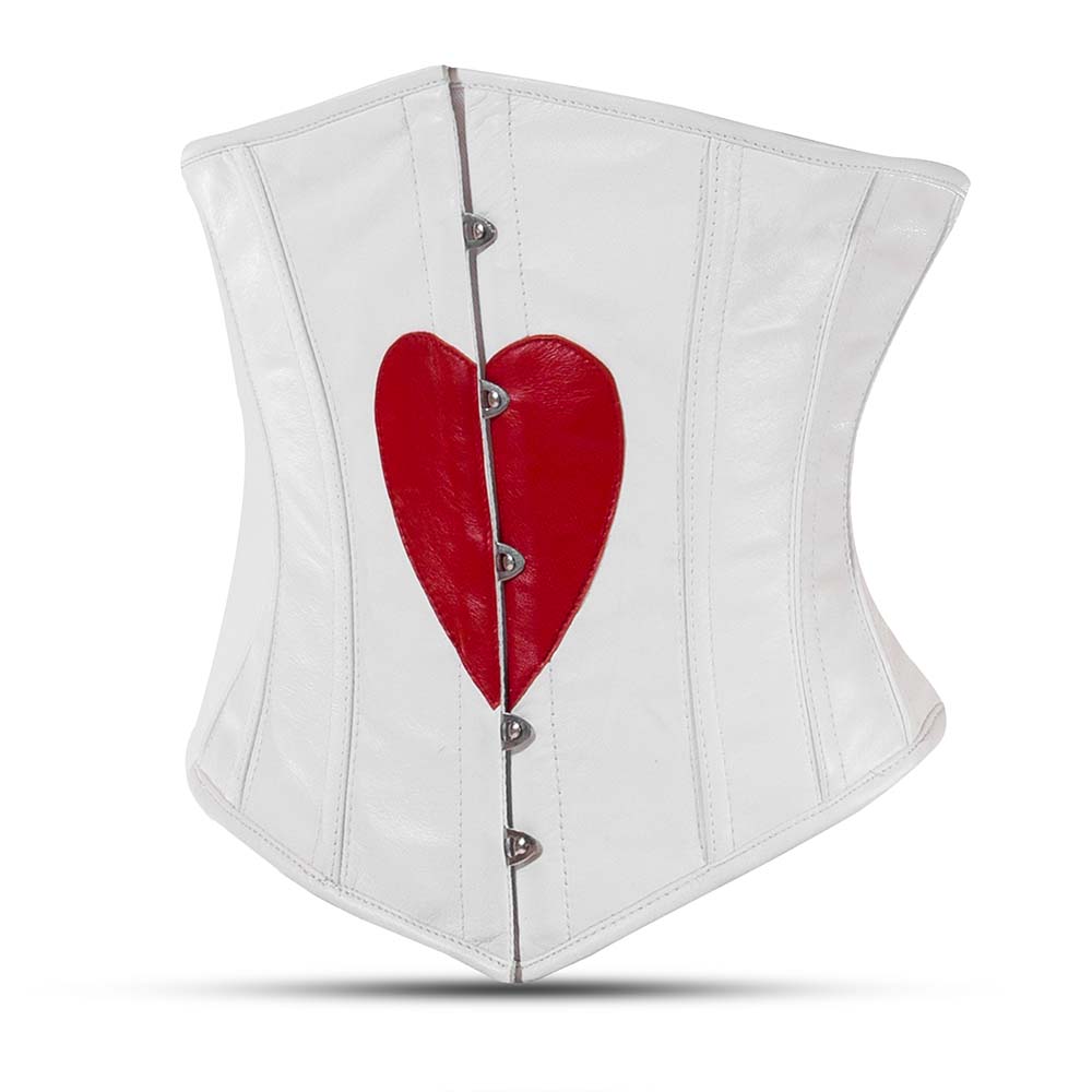 Heart corset top - Under Bust Steel Boned Corset