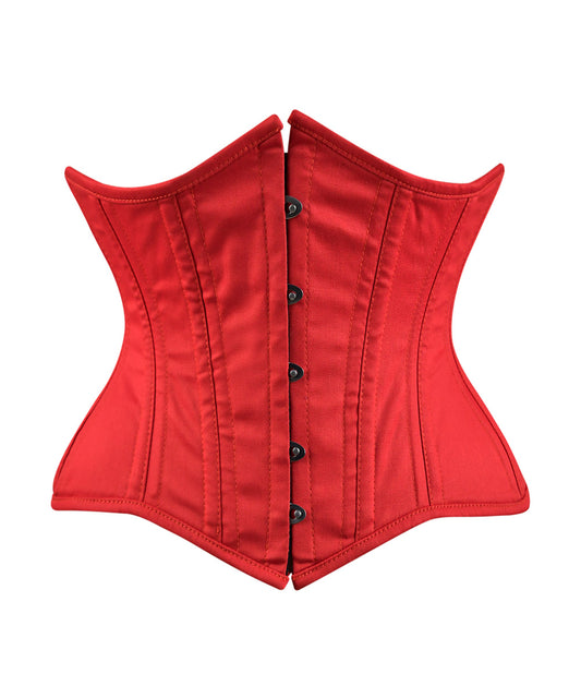 Steel Boned Cotton Corset – Waist Shaper for Women