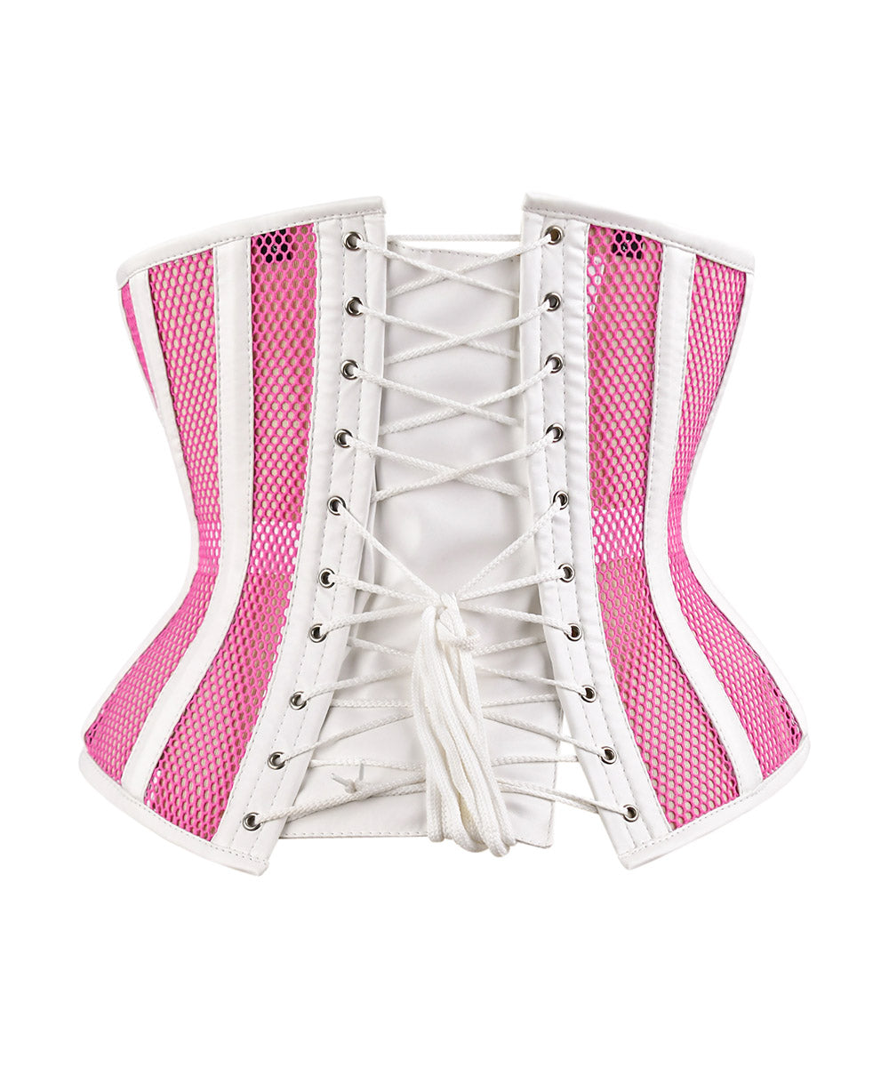 Medieval Sheer Steel-Boned Lace-Up Corset