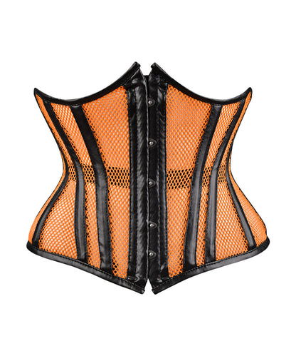 Medieval Sheer Steel-Boned Lace-Up Corset