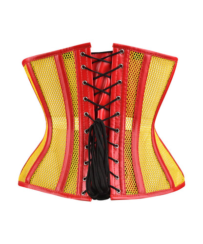 Medieval Sheer Steel-Boned Lace-Up Corset