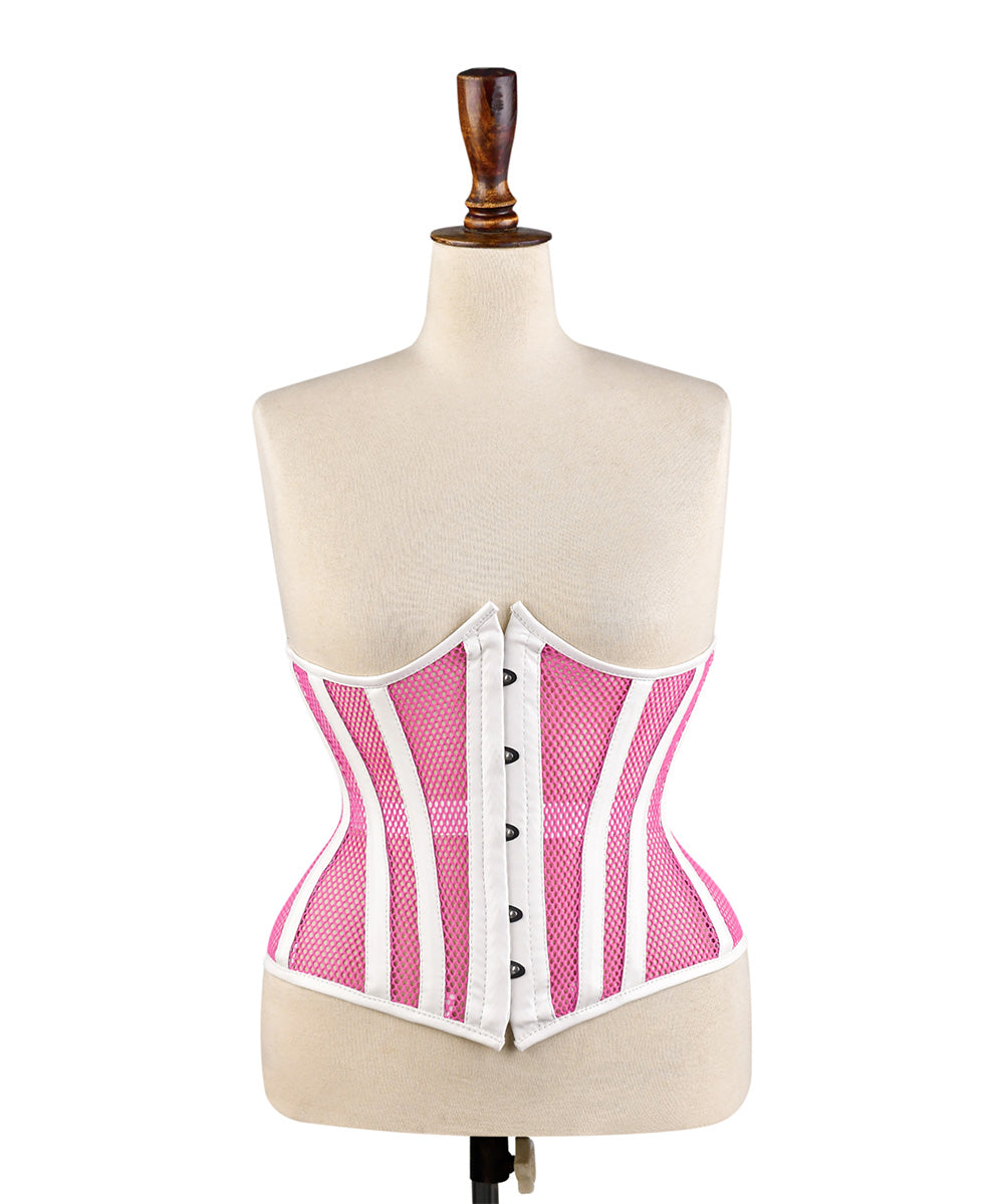 Medieval Sheer Steel-Boned Lace-Up Corset