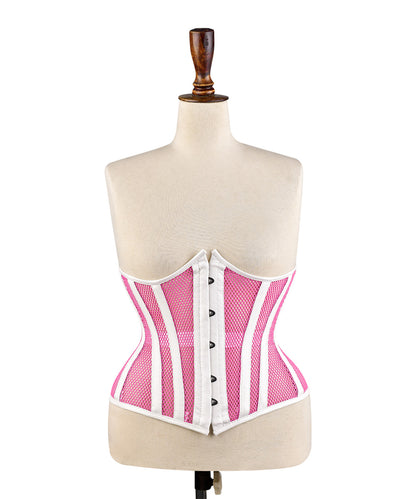 Medieval Sheer Steel-Boned Lace-Up Corset