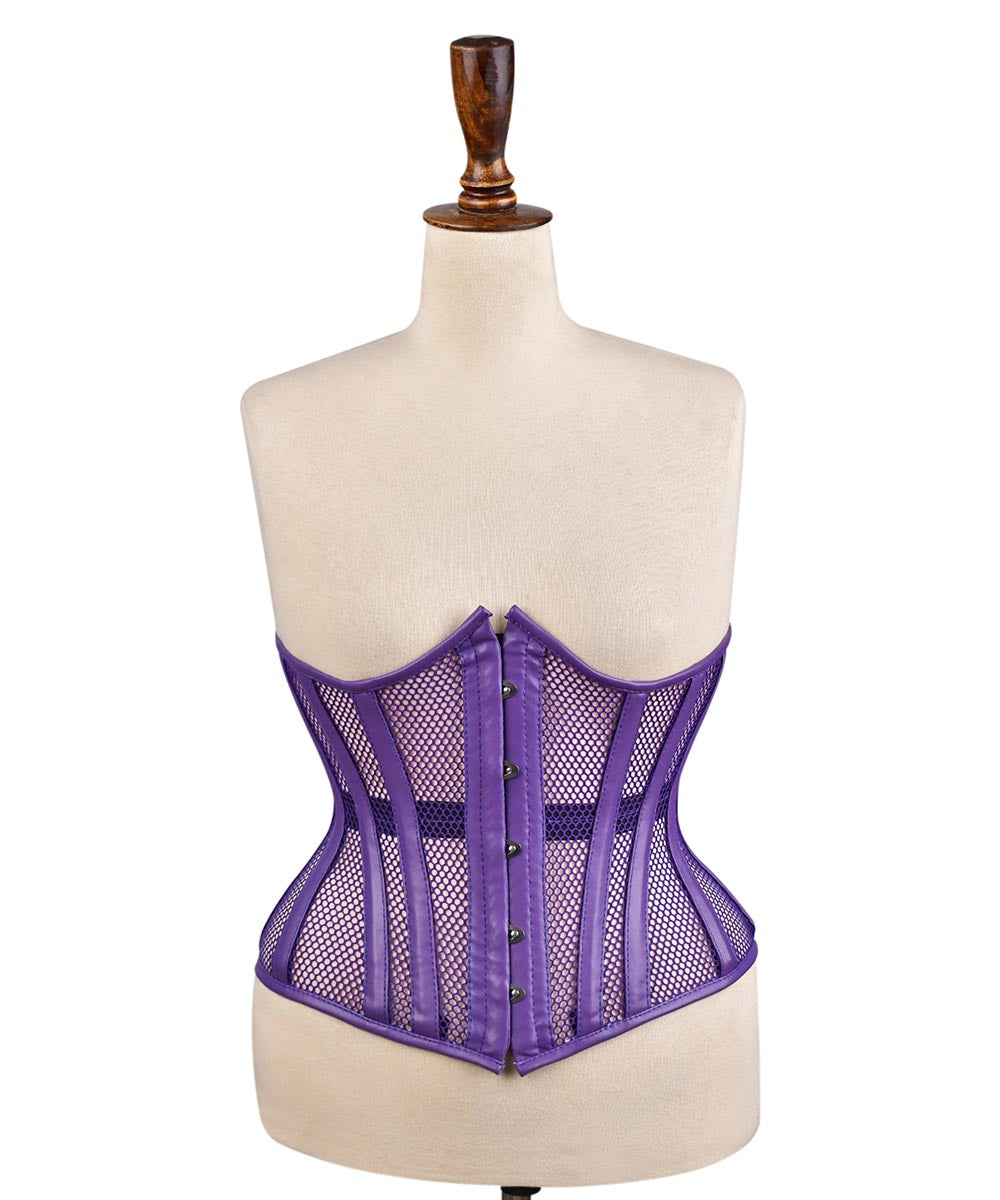 Medieval Sheer Steel-Boned Lace-Up Corset