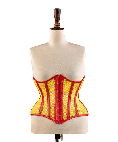Medieval Sheer Steel-Boned Lace-Up Corset