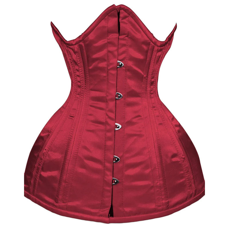 Beautiful Satin Steel Boned Underbust Lacing corset Size XS-6XL