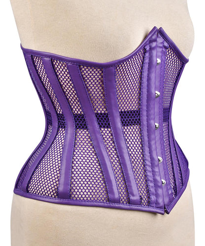 Medieval Sheer Steel-Boned Lace-Up Corset