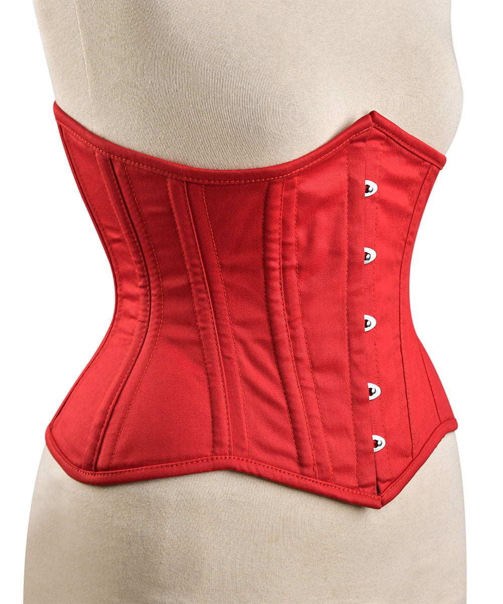 Steel Boned Cotton Corset – Waist Shaper