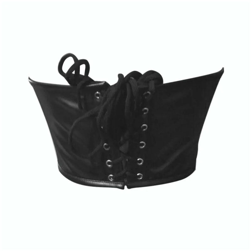 Handmade Corsets Tops/Corset dress/ Plus size bustier/ Casual Skirt, Faux Leather Skirt/ Zipper Top/ Wet look