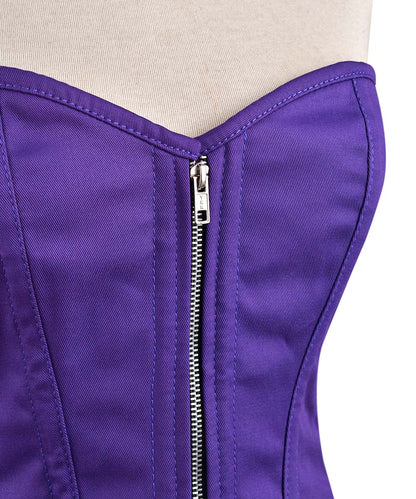 Steel Boned Overbust Corset for Plus Size