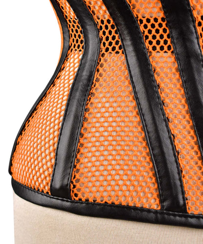 Medieval Sheer Steel-Boned Lace-Up Corset