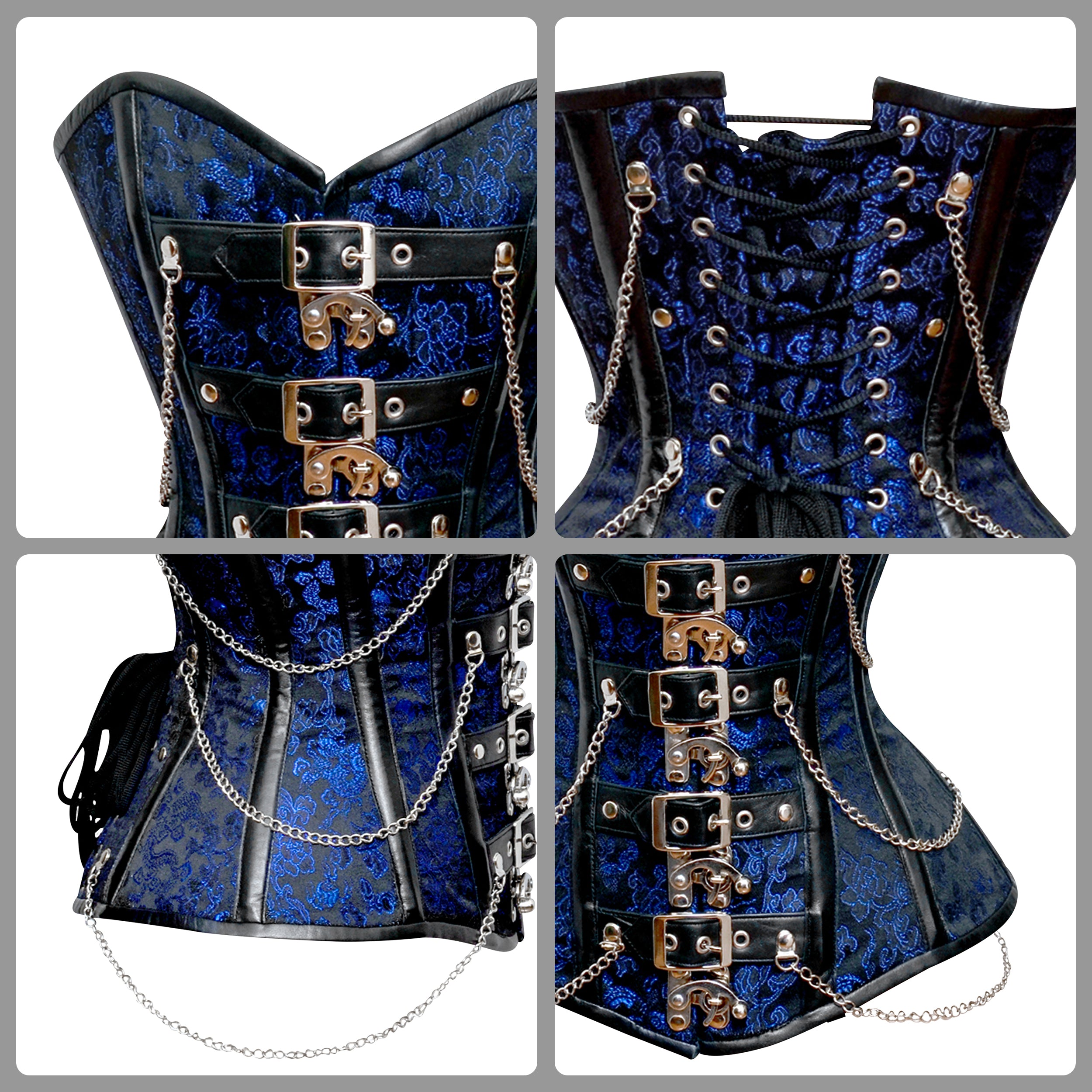 Elegant Overbust Handmade Steel Boned Corset for Women