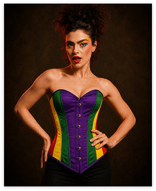 Unique Handmade Medieval Corset with Front Hook Steel