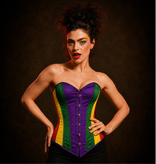 Unique Handmade Medieval Corset with Front Hook Steel