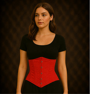 Crimson Dominion Underbust Corset