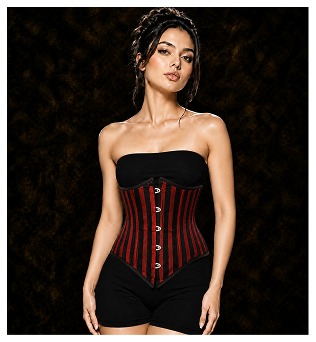 Brocade Lined Under bust Steel Boned
