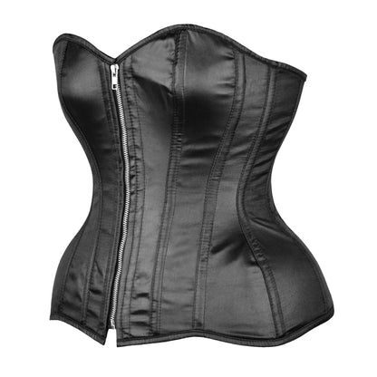 Black Satin Over Bust Corset