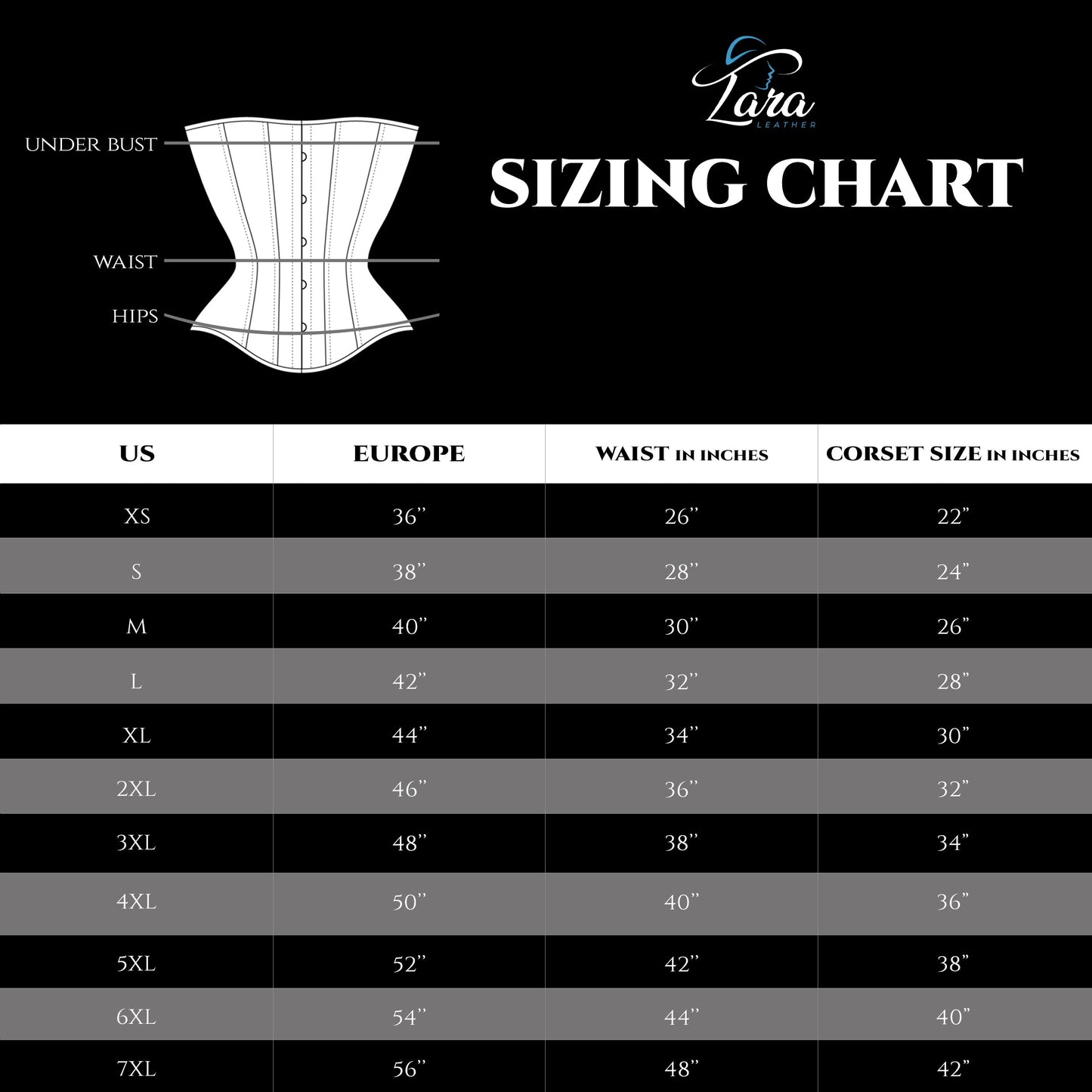 Silver Corset Belt - Short Torso Waist Trainer