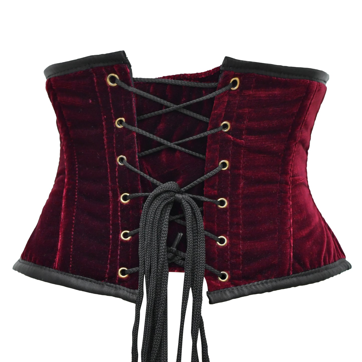 Authentic Crushed Velvet Underbust cincher corset w/ clasps Closure