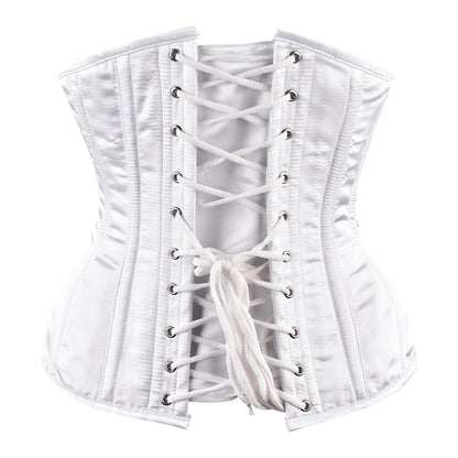 Ivory Enchantress Underbust Corset (Satin White)